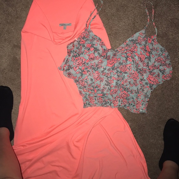 2pc🌸 to jump fast ref olFloral Crop /High skirt - Picture 3 of 7